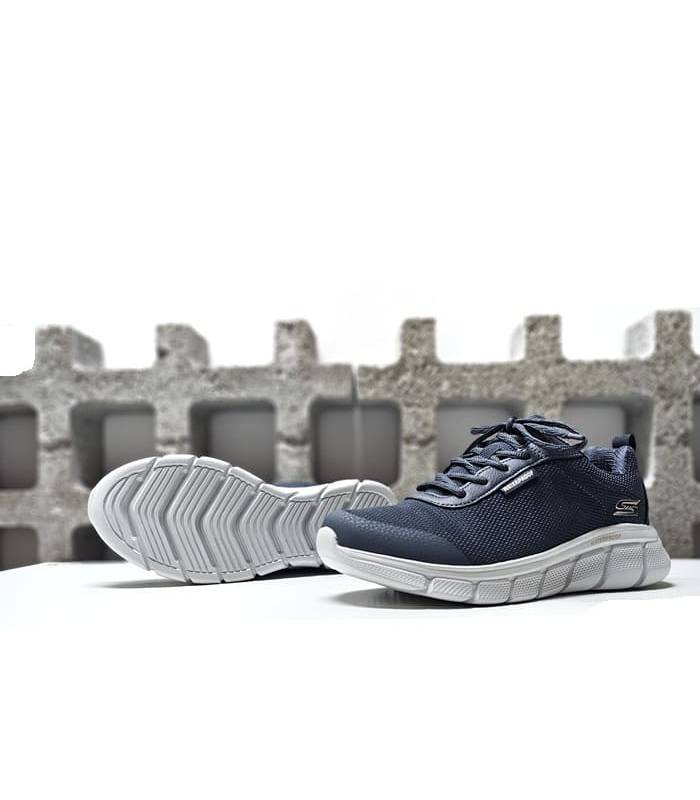 zapatillas Skechers mujer impermeables azul con Memory Foam