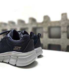 Skechers deportivas mujer azul marino suela blanca