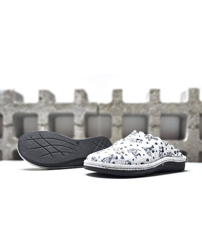 suela antideslizante zapatillas casa mujer dálmatas