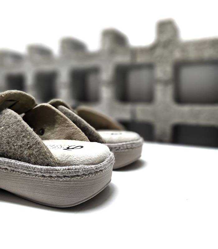 Zapatillas casa mujer Elfo beige forro aterciopelado