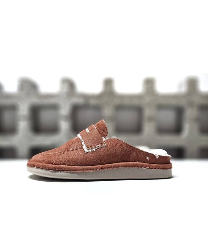 zapatillas casa mujer descalzas teja