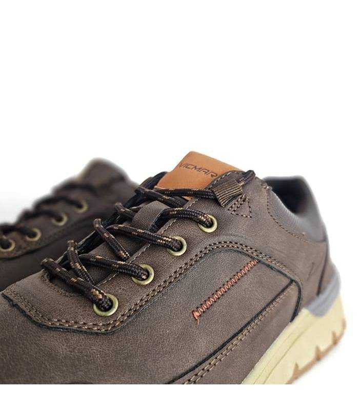 detalle cordones zapatos hombre marrón Vicmart
