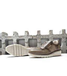 zapatos mujer invierno cómodos Treintas taupe
