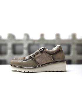 calzado mujer piel invierno taupe Treintas