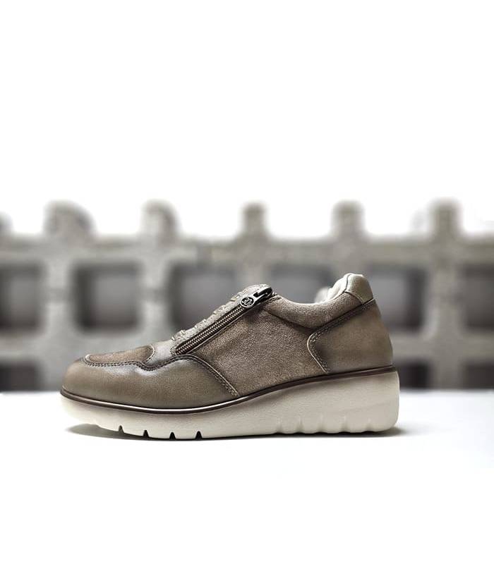calzado mujer piel invierno taupe Treintas