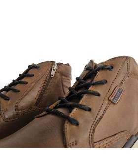 Detalle cordones botas hombre piel marrones Baerchi