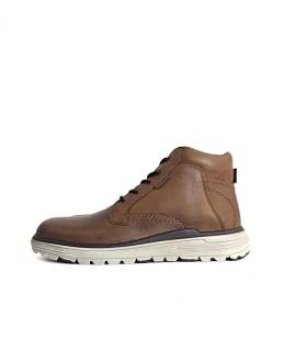 Perfil lateral botas hombre piel marrones Baerchi