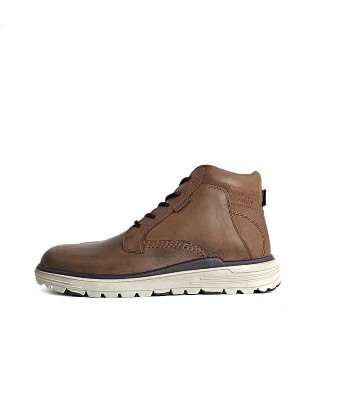 Perfil lateral botas hombre piel marrones Baerchi