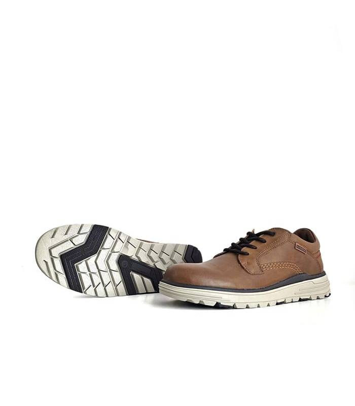 Zapatos cordones piel marrones Baerchi hombre suela ULTRALIGHT