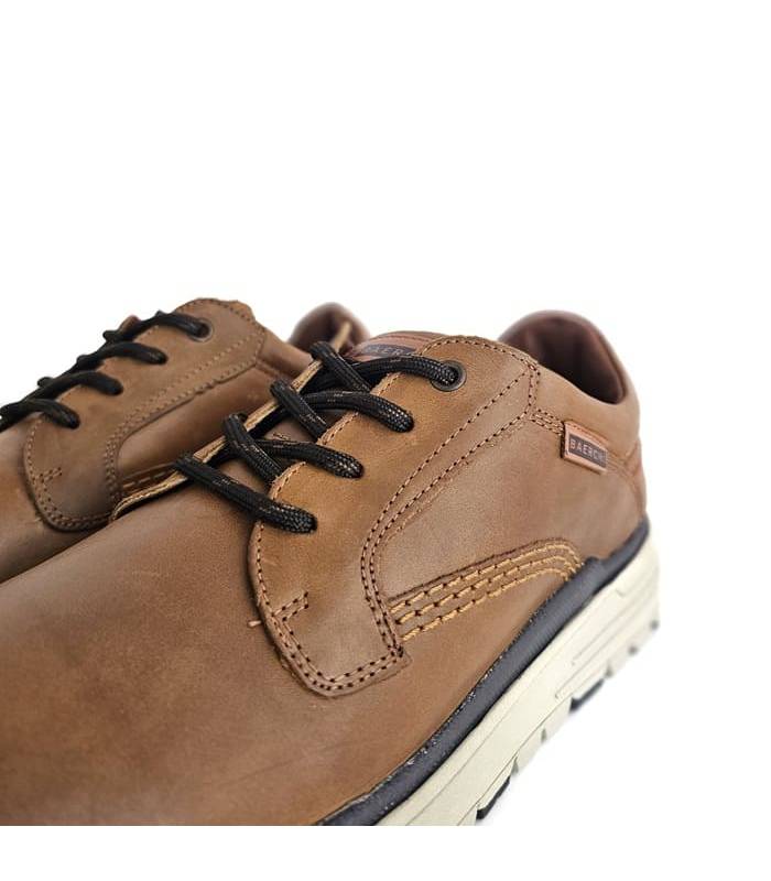 Zapatos cordones piel marrones Baerchi hombre detalle cordones