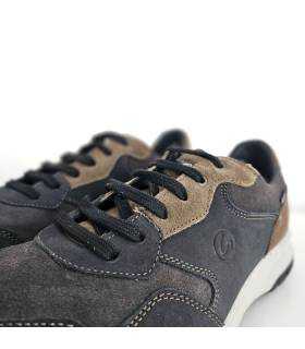 zapatos deportivos hombre piel impermeable Grisport detalle cordones