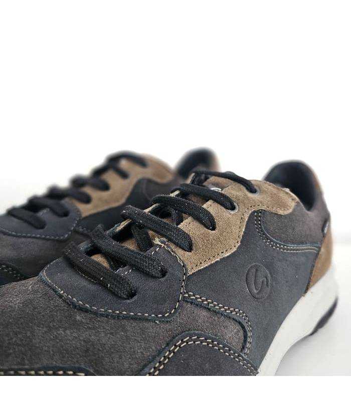 zapatos deportivos hombre piel impermeable Grisport detalle cordones