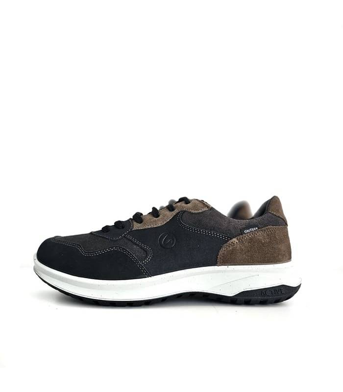 zapatos deportivos hombre piel impermeable Grisport perfil completo
