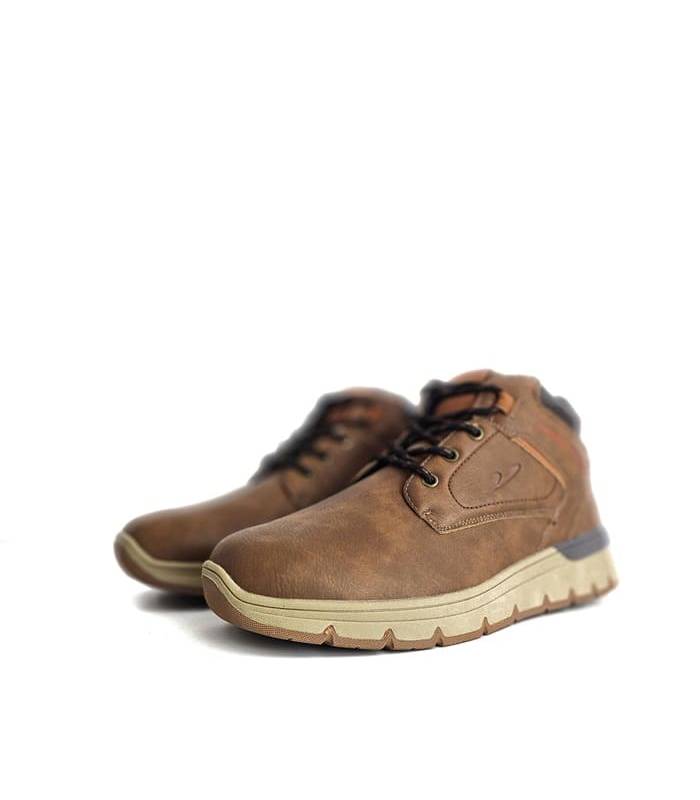 Botas sport hombre cordones Vicmart marrón – vista lateral