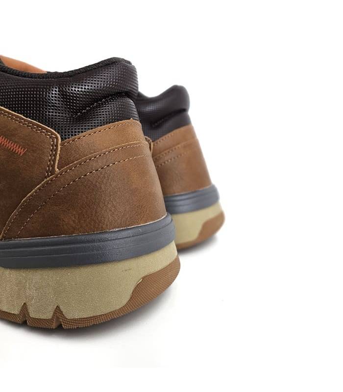 Botas sport hombre cordones Vicmart marrón – detalle trasero