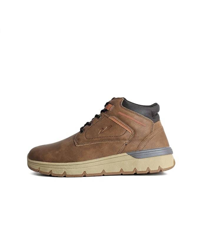 Botas sport hombre cordones Vicmart marrón – perfil completo