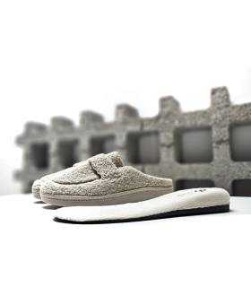 Zapatillas casa mujer mocasín Salvi beige plantilla extraíble