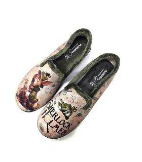 Zapatillas casa hombre Plumaflex Sherlock vistas desde arriba