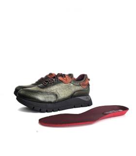 zapatos mujer piel verdes José Saenz invierno con plantilla extraible