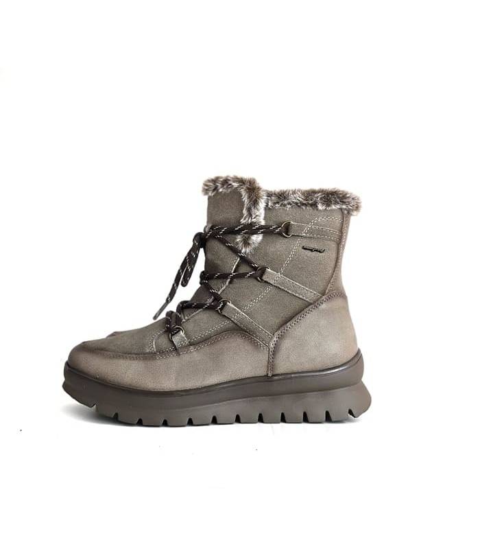 Botas impermeables mujer piel beige Treintas fabricadas en España