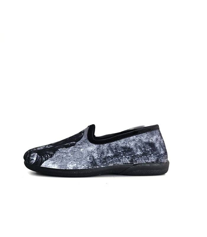 Zapatillas invierno hombre Pelusin perro motorista cerradas