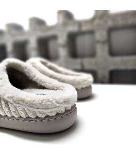 zapatillas casa mujer pana trasera beige Gema García
