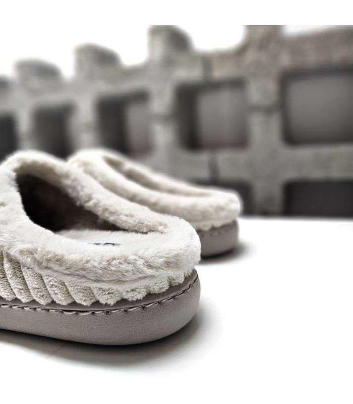 zapatillas casa mujer pana trasera beige Gema García