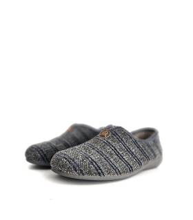 zapatillas cerradas hombre invierno Gema García jaspeadas verdes