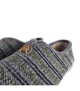 zapatillas cerradas hombre invierno Gema García detalle tejido jaspeado