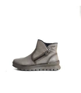 Botines mujer piel impermeables taupe Treintas perfil