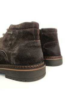 Botas hombre piel marrón impermeables Zen detalle trasero