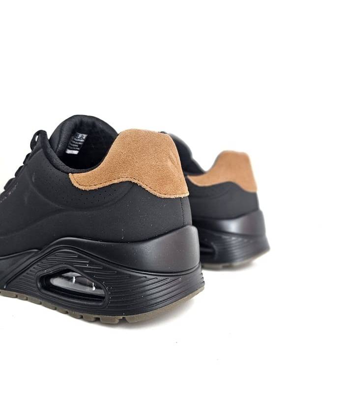 zapatillas Skechers hombre negras cordones Air-Cooled