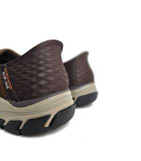 Talón reforzado zapatos cómodos piel Skechers Slip-ins