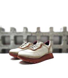 zapatos piel mujer Jose Saenz color crudo