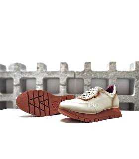 zapatos mujer piel plataforma crudo