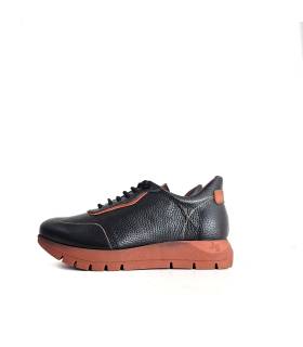 zapatos mujer Jose Saenz negro, viat de perfil