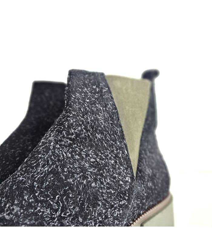 detalle elástico verde botines Comfort Class mujer