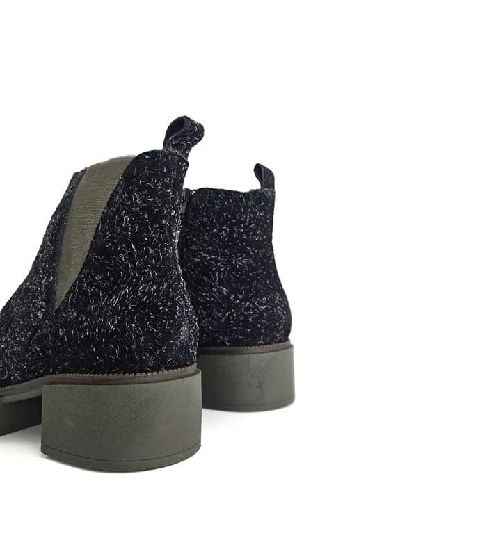 tacón y suela verde botines Comfort Class de mujer