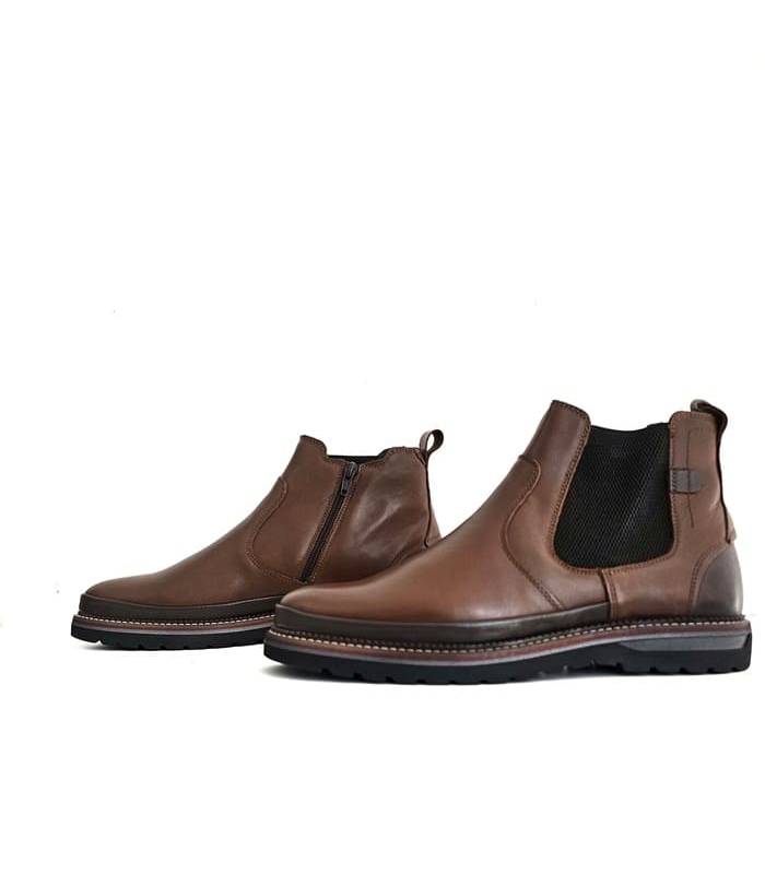 botines hombre piel Baerchi con cremallera lateral interior