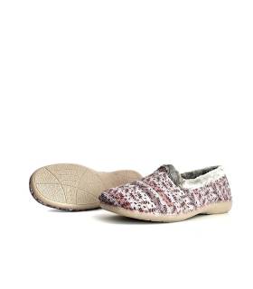 zapatillas invierno mujer Garrido Muro granate, vista de la suela