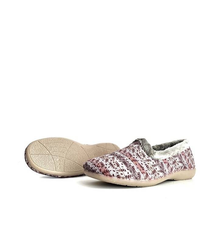 zapatillas invierno mujer Garrido Muro granate, vista de la suela