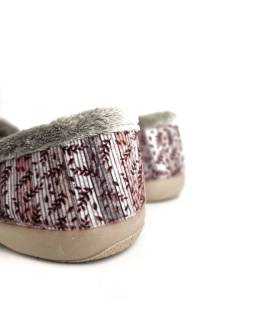 zapatillas Garrido Muro invierno granate, vist trasera