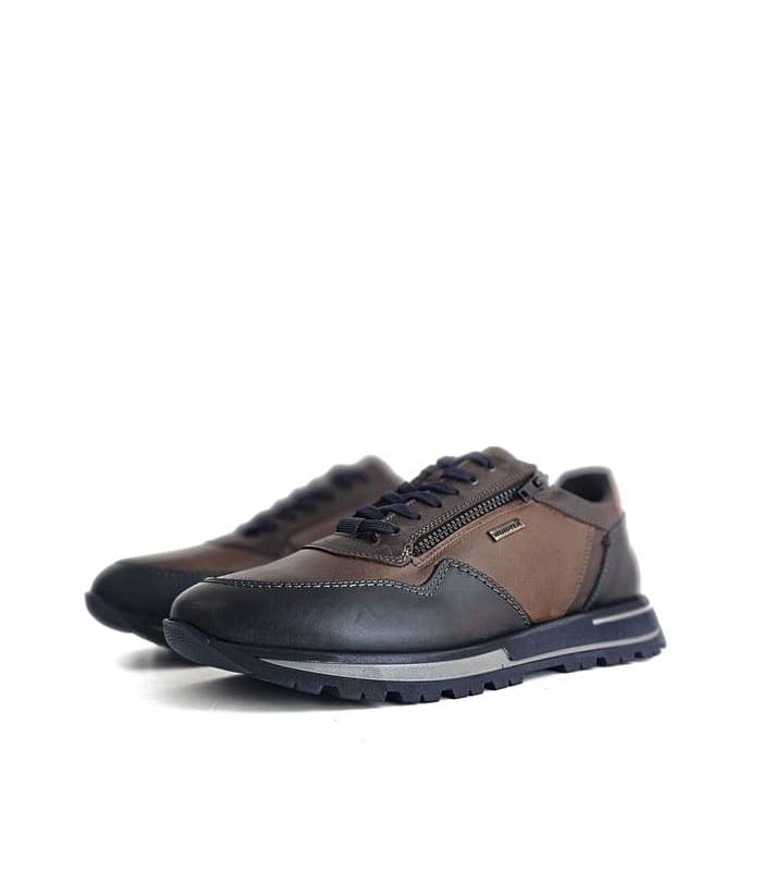 zapatos deportivos hombre Zen piel marrón