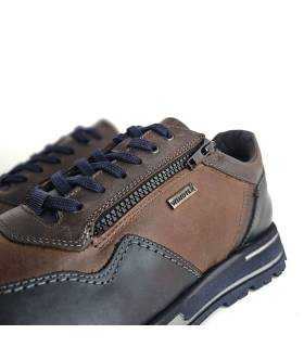detalle cremallera zapatos deportivos Zen marrones