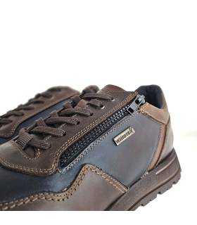 detalle cremallera zapatos deportivos Zen azules