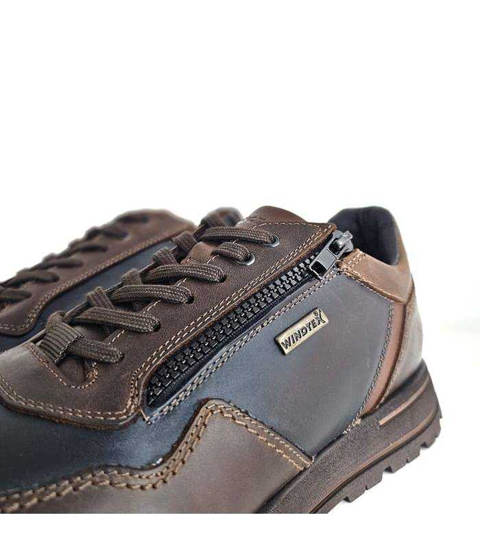 detalle cremallera zapatos deportivos Zen azules
