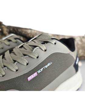 detalle cordones zapatillas Softshell mujer Paredes beige