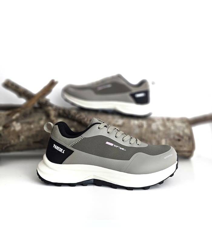 zapatillas trekking mujer Paredes Loriguilla beige waterproof