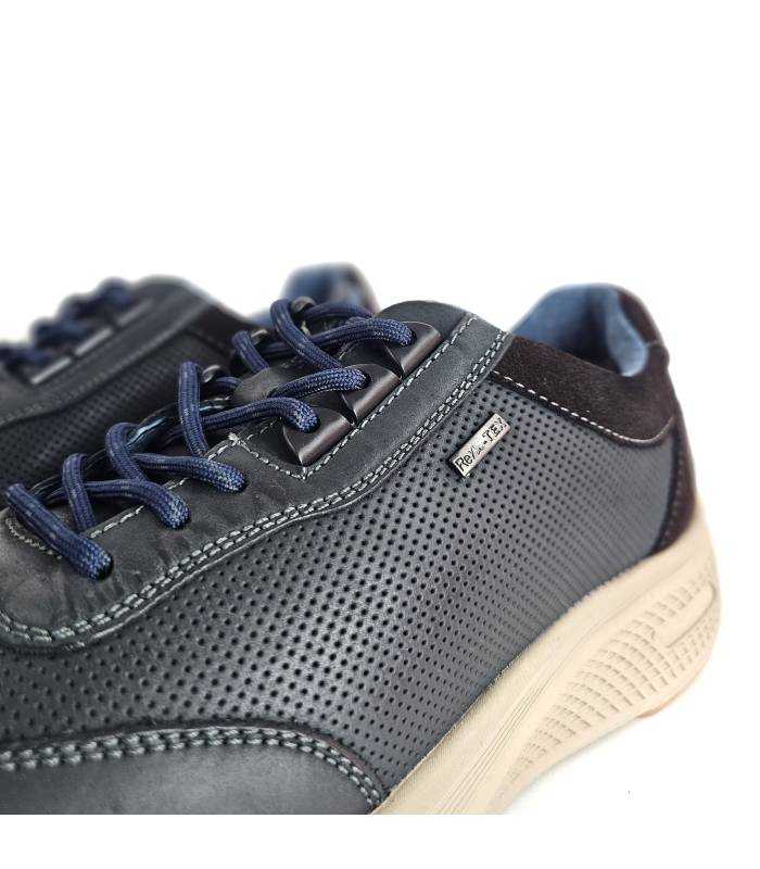 detalle cordones de zapatos impermeables chiko10 azules