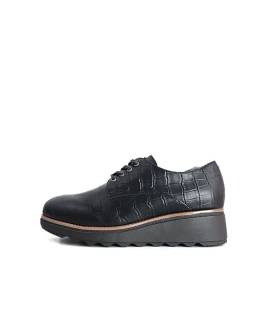 zapatos piel cocodrilo mujer negros chika10 renature